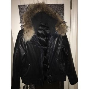 Andrew Marc Women’s Duck Down Leather Jacket